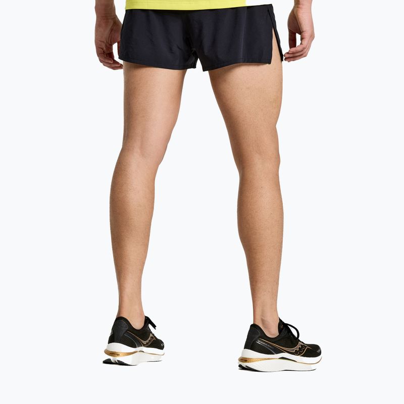 Pantaloni scurți de alergare bărbați Saucony Outpace 2.5" Split negru SAM800326-BK 2