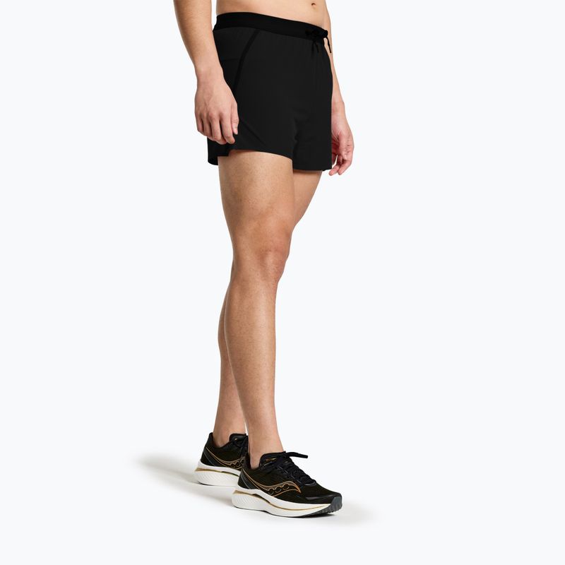 Pantaloni scurți de alertare pentru bărbați Saucony Outpace 3" black 3