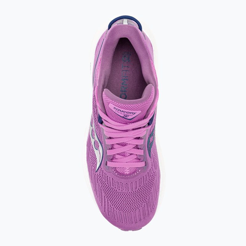 Pantofi de alergare pentru femei Saucony Triumph 21 grape/indigo 7