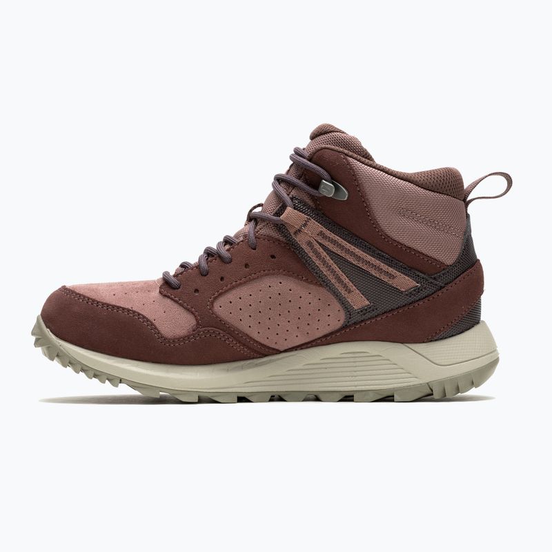 Încălțăminte de drumeție pentru femei Merrell Wildwood Mid Ltr Wp marron/burlwood 8