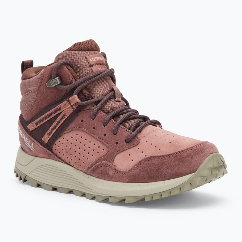 Încălțăminte de drumeție pentru femei Merrell Wildwood Mid Ltr Wp marron/burlwood