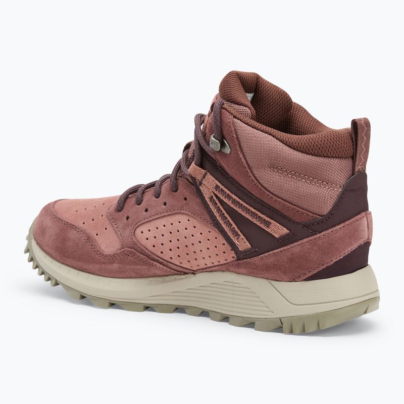 Încălțăminte de drumeție pentru femei Merrell Wildwood Mid Ltr Wp marron/burlwood 3