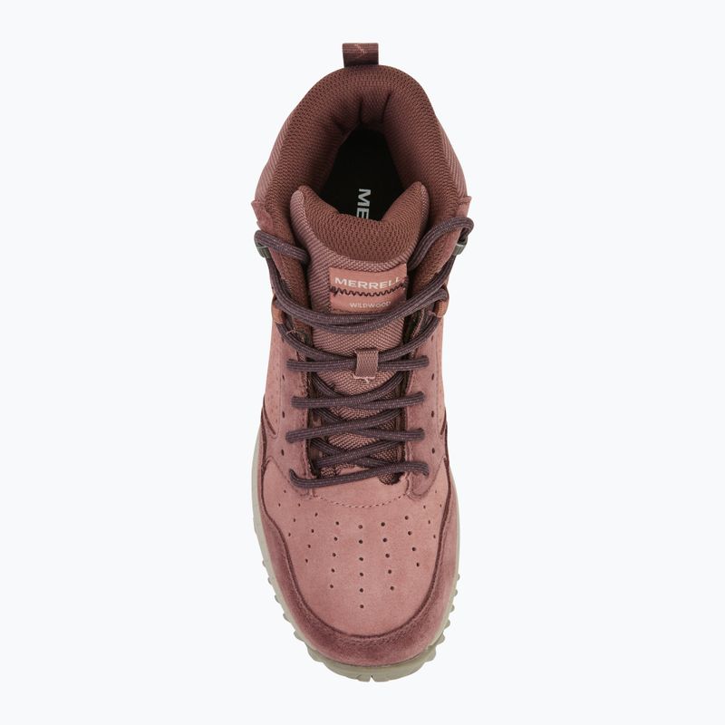 Încălțăminte de drumeție pentru femei Merrell Wildwood Mid Ltr Wp marron/burlwood 5