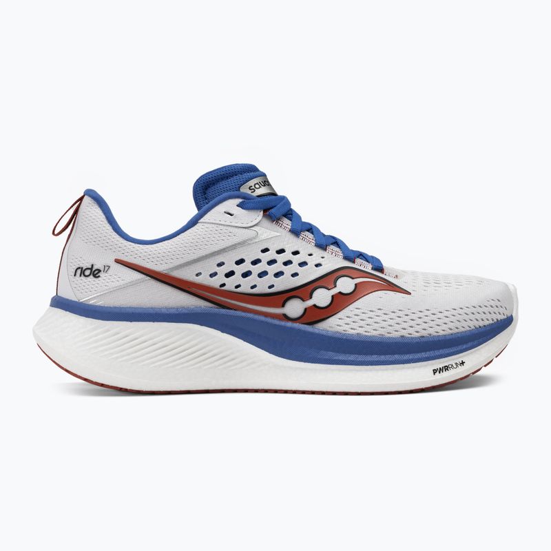 Încălțăminte de alergare pentru bărbați Saucony Ride 17 white/cobalt 2