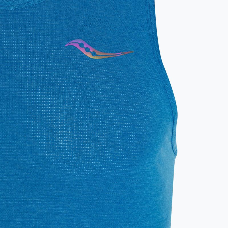 Tank top de alergare pentru bărbați Saucony Stopwatch Singlet cobalt heather 3