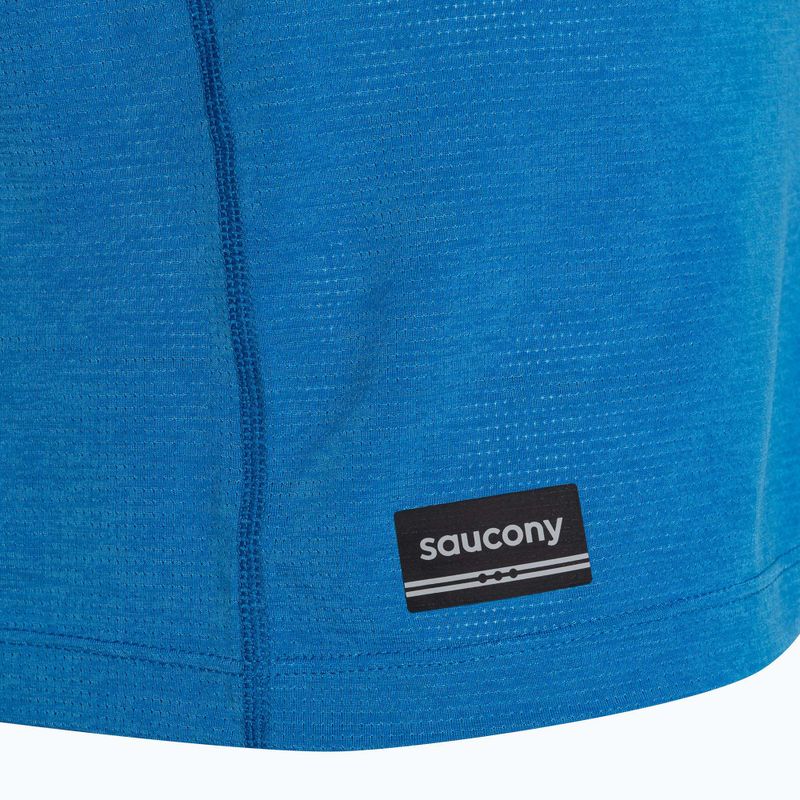 Tank top de alergare pentru bărbați Saucony Stopwatch Singlet cobalt heather 4