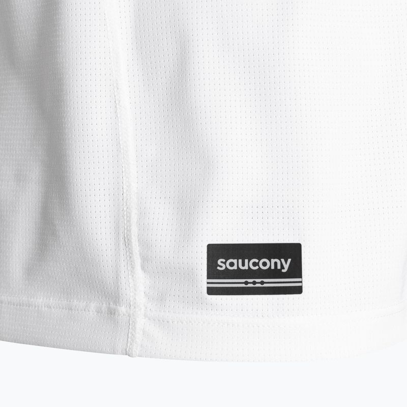 Tank top de alergare pentru bărbați Saucony Stopwatch Singlet white 4