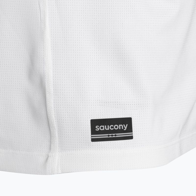 Tricou de alergare pentru bărbați Saucony Stopwatch white 3