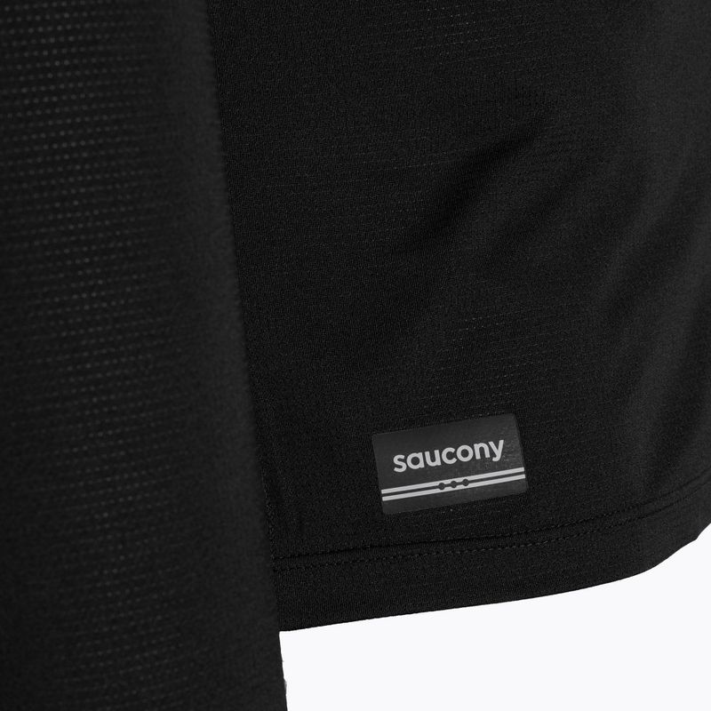 Longsleeve de alergare pentru bărbați Saucony Stopwatch black 3