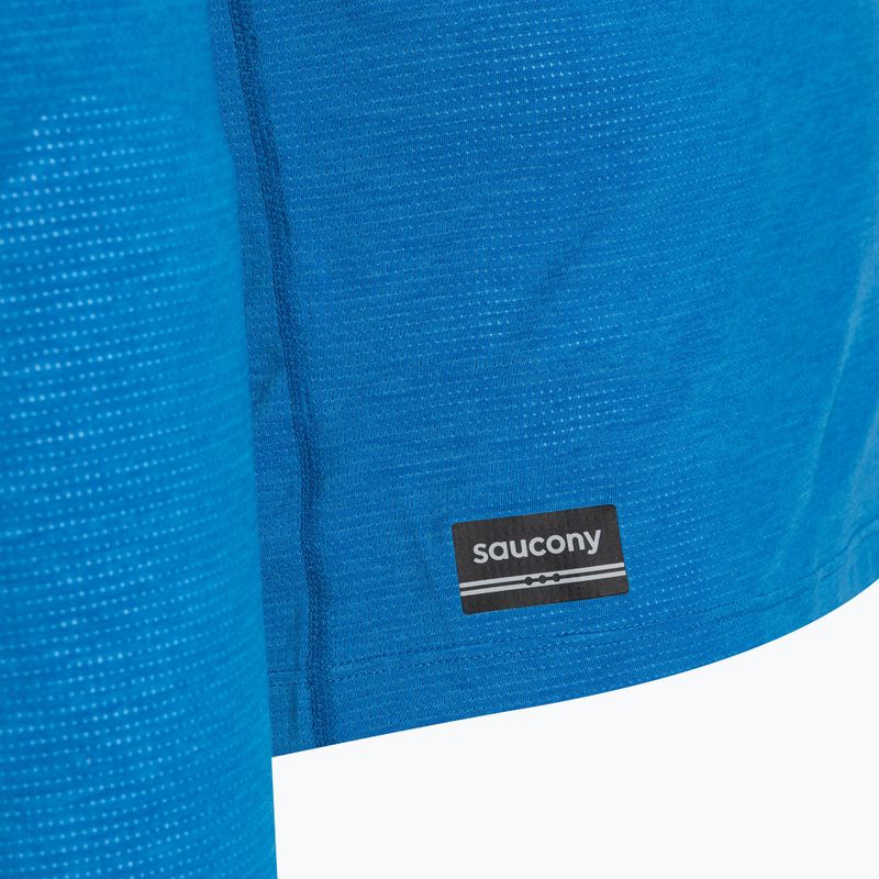 Longsleeve de alergare pentru bărbați Saucony Stopwatch cobalt heather 3