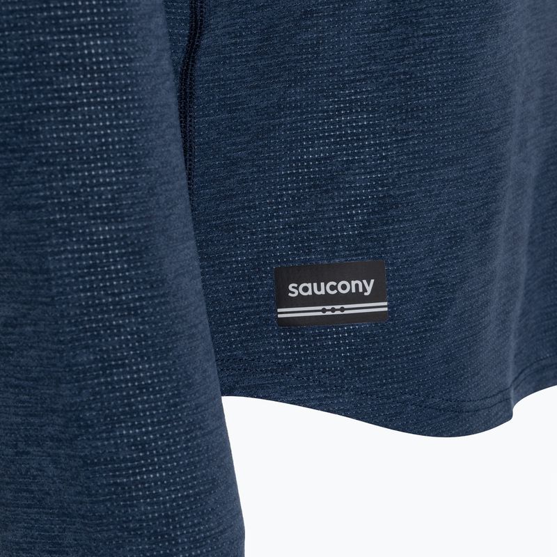 Longsleeve de alergare pentru bărbați Saucony Stopwatch navy heather 3