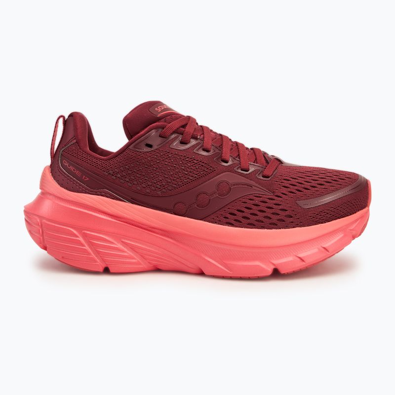 Încălțăminte de alergare pentru femei Saucony Guide 17 currant/cayenne 2