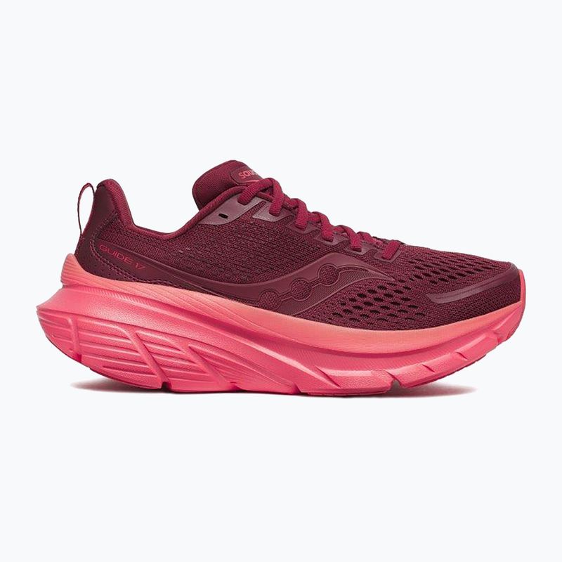 Încălțăminte de alergare pentru femei Saucony Guide 17 currant/cayenne