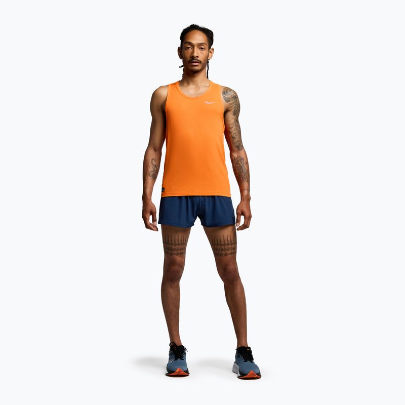 Tank top de alergare pentru bărbați Saucony Stopwatch Singlet pepper heather 2