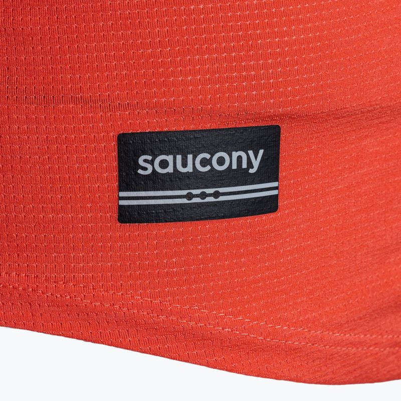 Longsleeve de alergare pentru femei Saucony Stopwatch cayenne heather 3