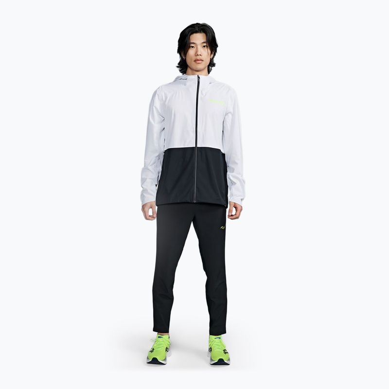 Geacă de alergare pentru bărbați Saucony Elite Runshield black/white 2