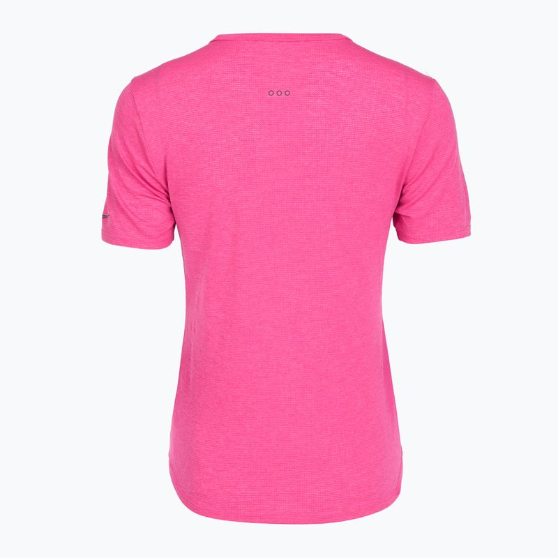 Tricou de alergare pentru femei Saucony Stopwatch SS fuchsia heather 2