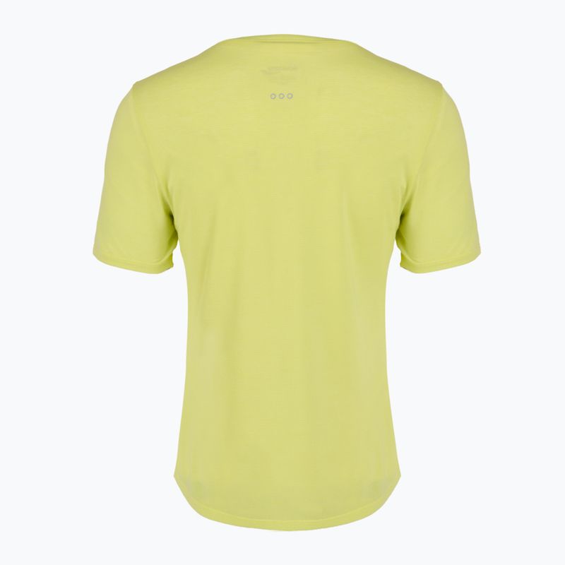 Tricou de alergare pentru femei Saucony Stopwatch SS sunny lime heather 2