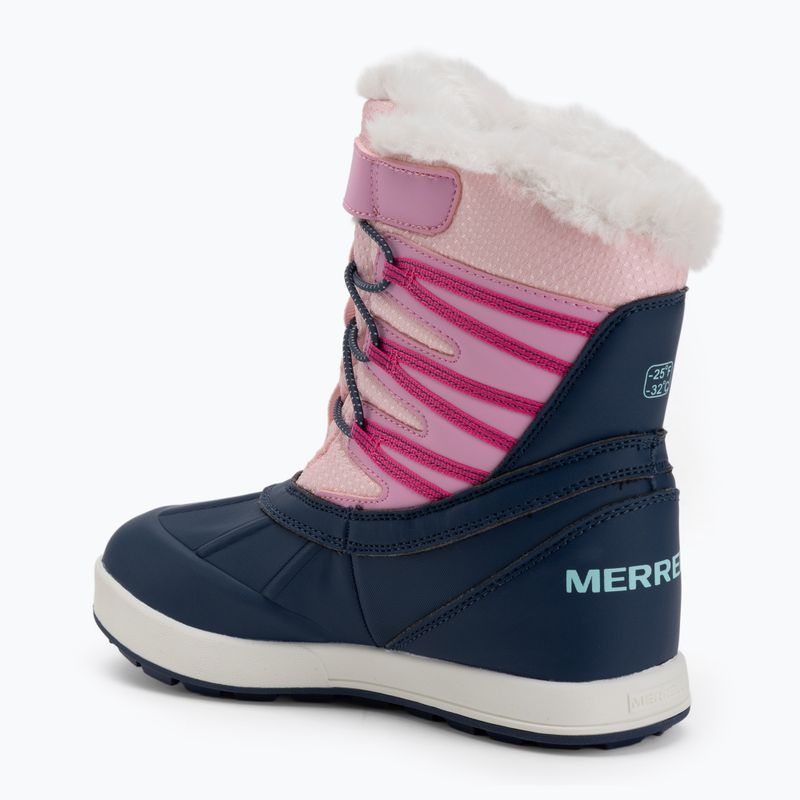 Ghete pentru copii Merrell Snow Bank 5.0 WP navy/pink 3