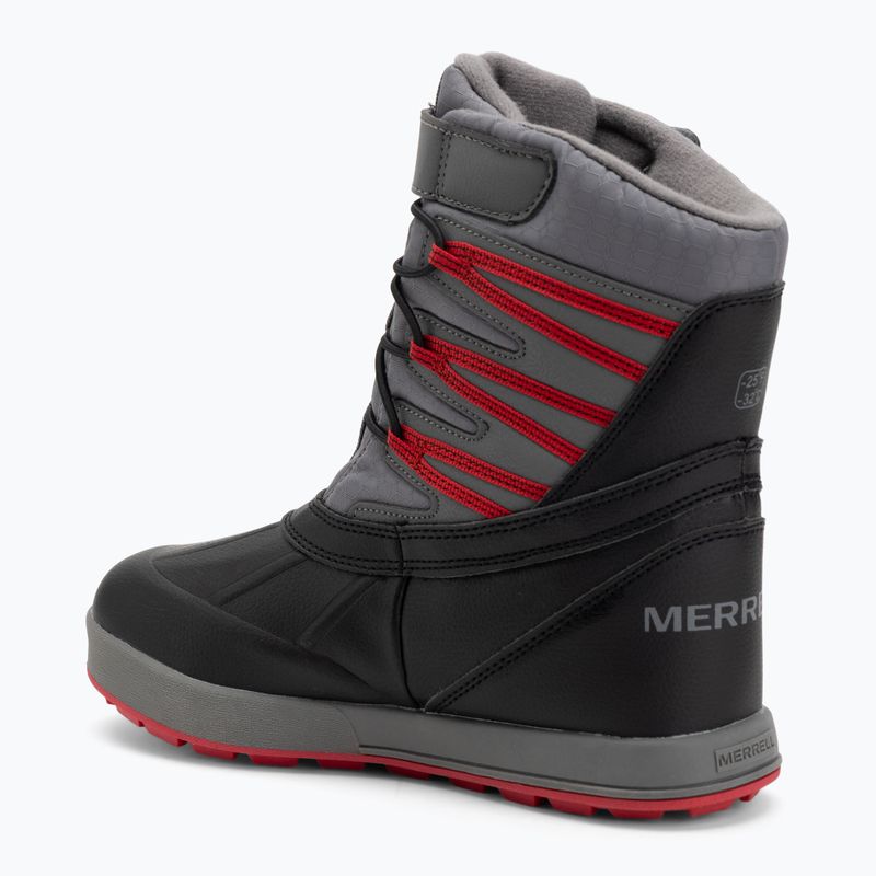 Ghete pentru copii Merrell Snow Bank 5.0 WP black/red 3