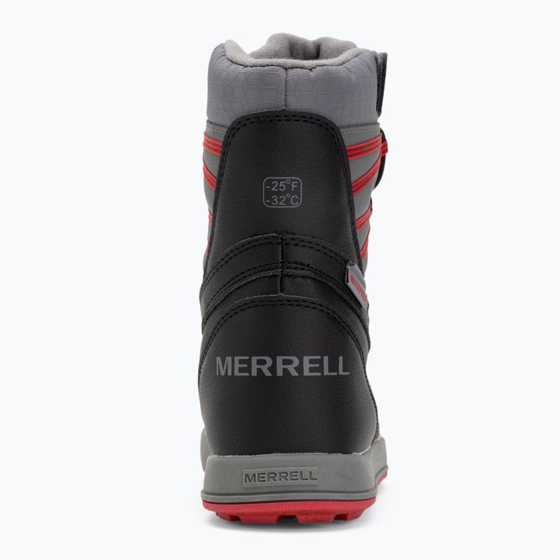 Ghete pentru copii Merrell Snow Bank 5.0 WP black/red 6
