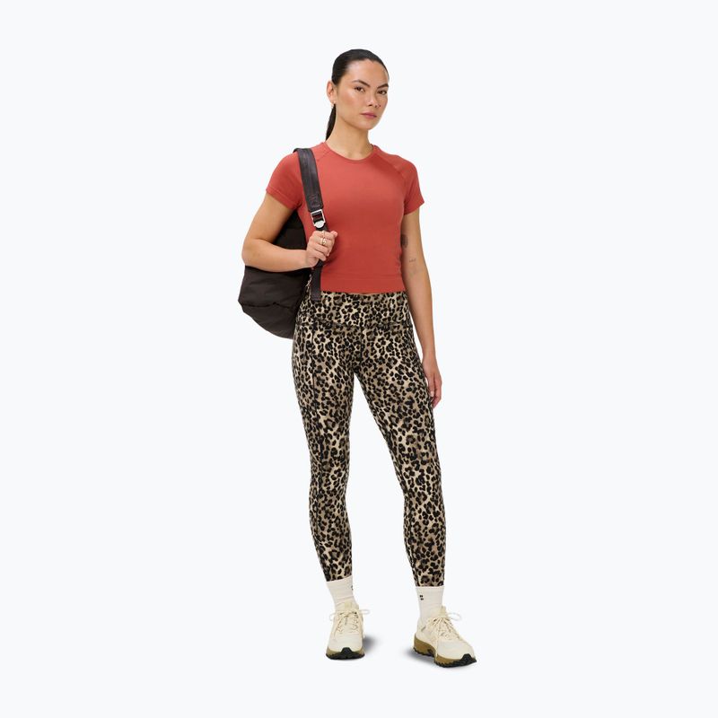 Tricou de yoga pentru femei Sweaty Betty Athlete Crop Seamless Workout terrazzo red 2