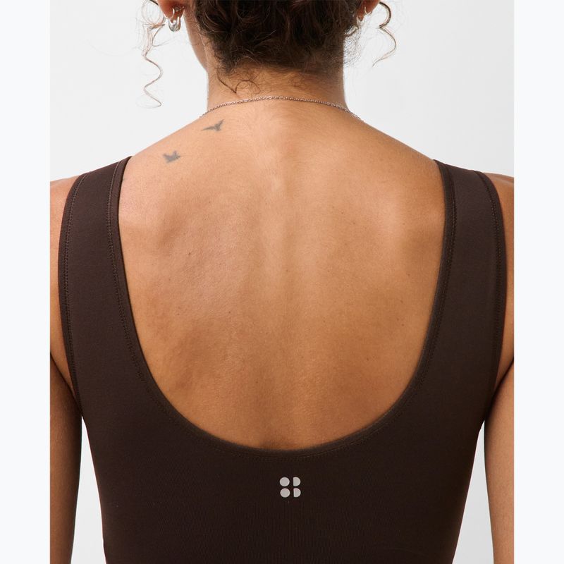 Sutien de antrenament Sweaty Betty Stamina Seamless Scoop espresso brown 4