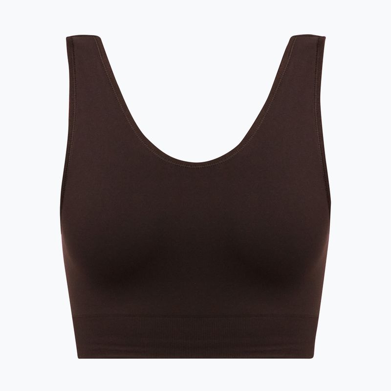 Sutien de antrenament Sweaty Betty Stamina Seamless Scoop espresso brown 5