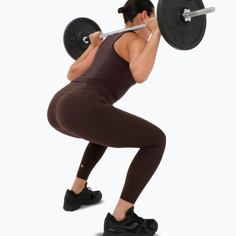Colanți de antrenament pentru femei Sweaty Betty Power Workout 7/8 espresso brown 4