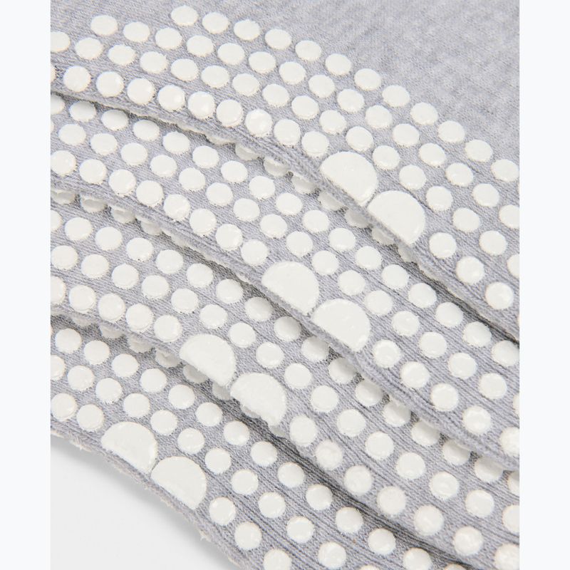 Șosete pentru femei Sweaty Betty Pilates Crew Gripper 2 pary light grey marl 3