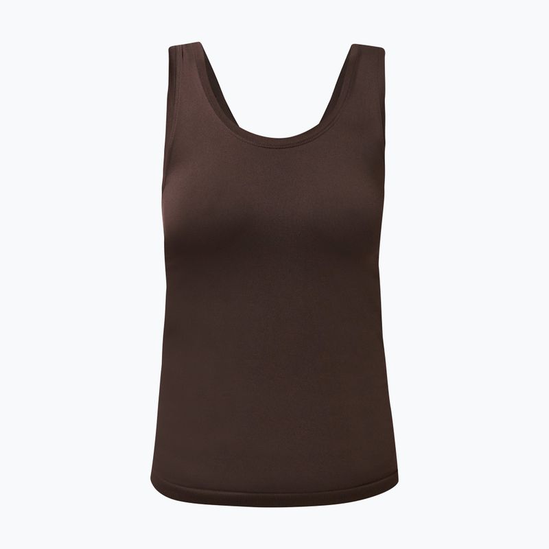 Tricou de yoga pentru femei Sweaty Betty Seamless Ruched Tank espresso brown 6