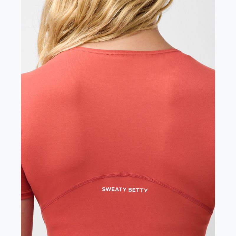 Tricou de yoga pentru femei Sweaty Betty All Day Wrap terrazzo red 5