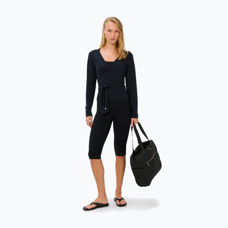 Longsleeve pentru femei Sweaty Betty Soft Flow Studio Wear Your Way black 2