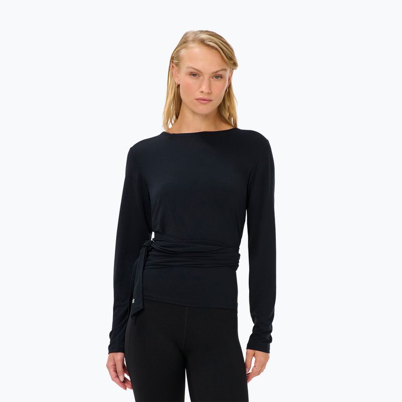 Longsleeve pentru femei Sweaty Betty Soft Flow Studio Wear Your Way black 4