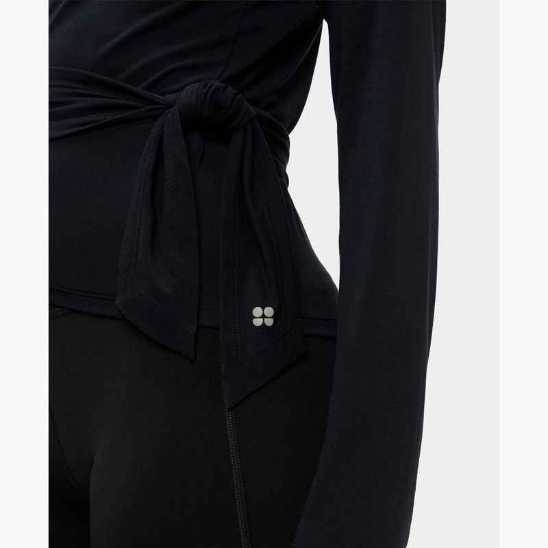 Longsleeve pentru femei Sweaty Betty Soft Flow Studio Wear Your Way black 7