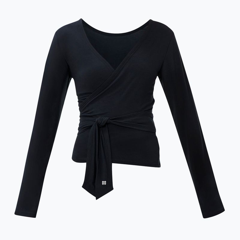 Longsleeve pentru femei Sweaty Betty Soft Flow Studio Wear Your Way black 8