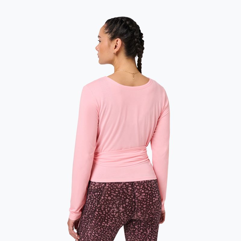 Longsleeve pentru femei Sweaty Betty Soft Flow Studio Wear Your Way deco pink 3