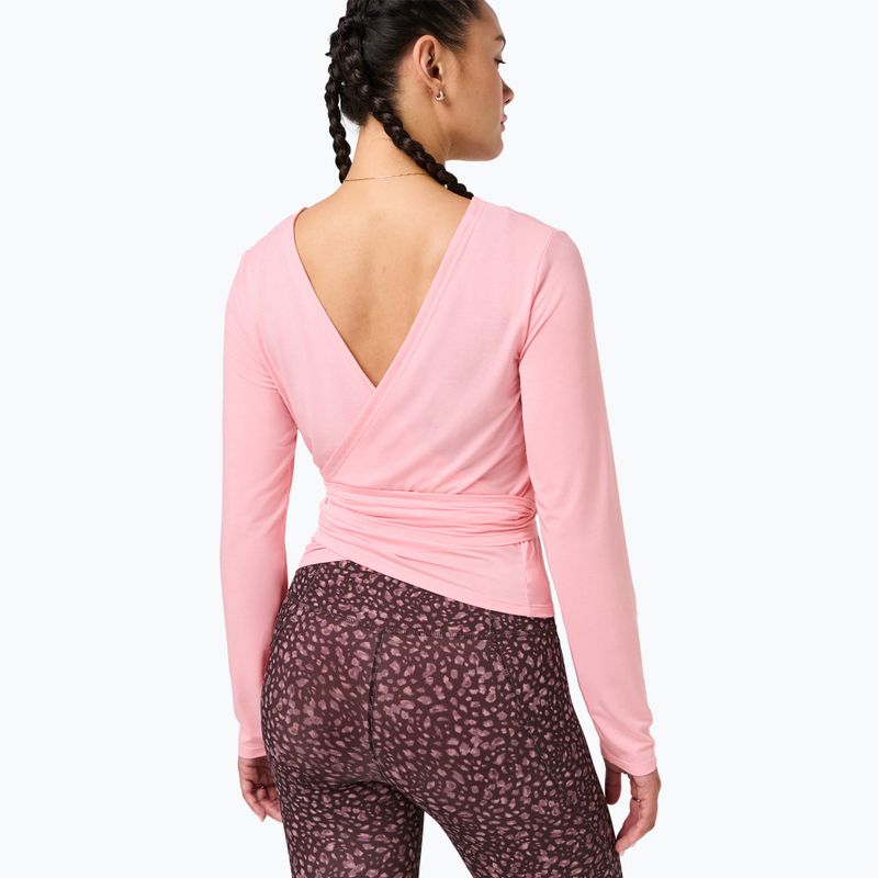 Longsleeve pentru femei Sweaty Betty Soft Flow Studio Wear Your Way deco pink 5
