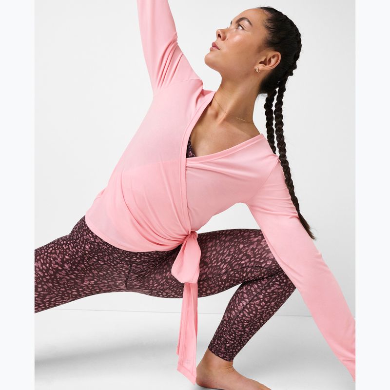 Longsleeve pentru femei Sweaty Betty Soft Flow Studio Wear Your Way deco pink 6