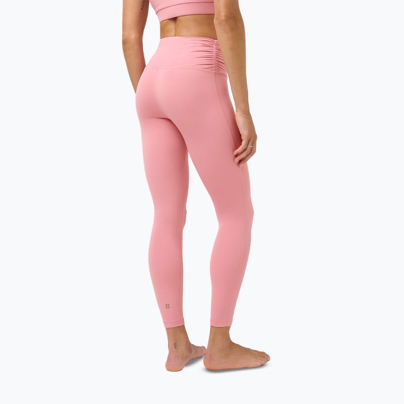 Colanți de antrenament pentru femei Sweaty Betty Ultimate Studio 7/8 Ruched dark deco pink 3