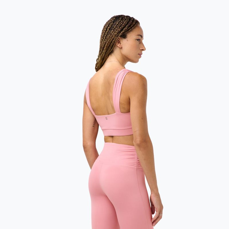Sutien de antrenament Sweaty Betty Ultimate Studio Ruched dark deco pink 3