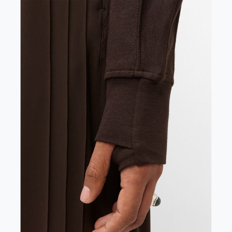 Bluză pentru femei Sweaty Betty After Class Yoke Crop espresso brown 5