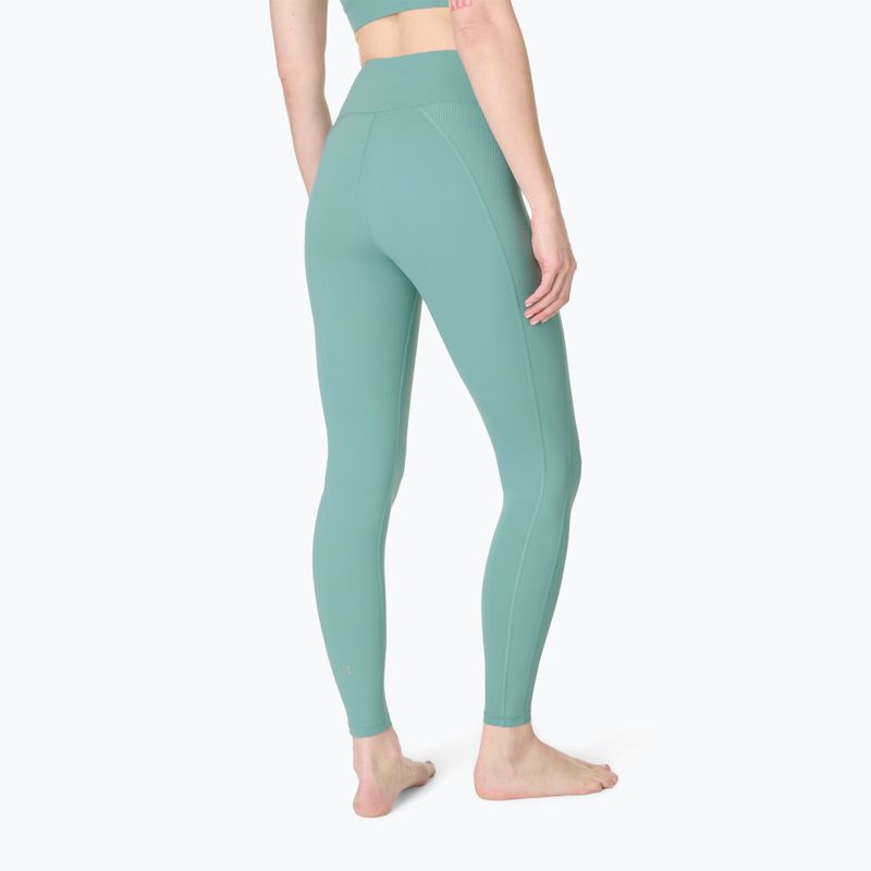 Colanți de antrenament pentru femei Sweaty Betty Ultimate Studio Ribbed green 2