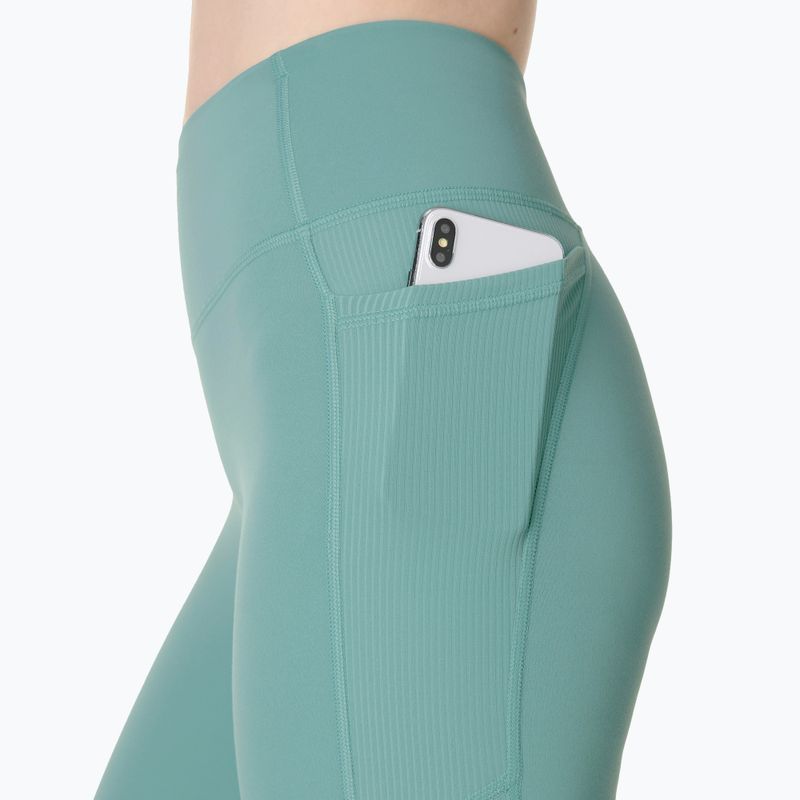 Colanți de antrenament pentru femei Sweaty Betty Ultimate Studio Ribbed green 4