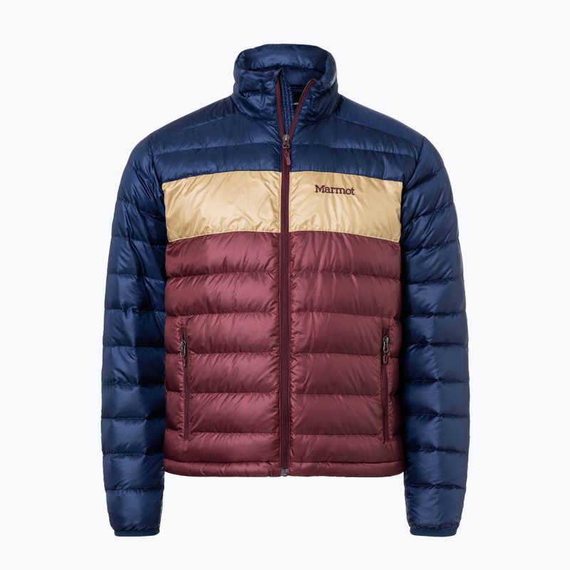Marmot jachetă în puf pentru bărbați Ares albastru marin și maro 71260 5