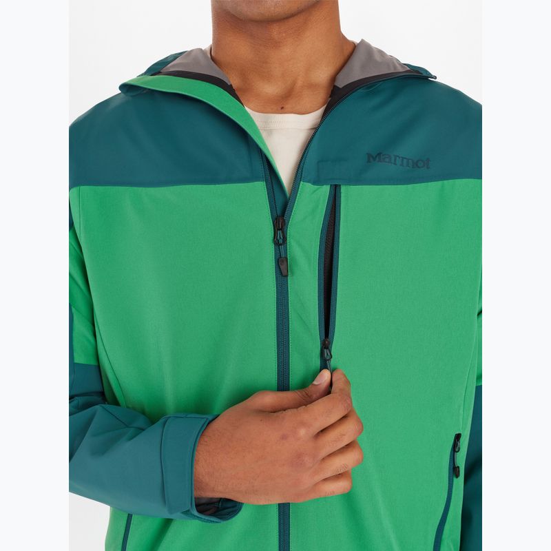 Jachetă softshell pentru bărbați Marmot Rom Gore Tex dark jungle / clover 5