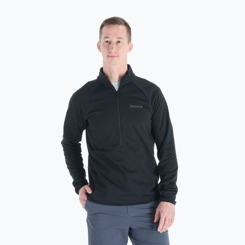 Polar pentru bărbați Marmot Leconte Fleece 1/2 Zip black