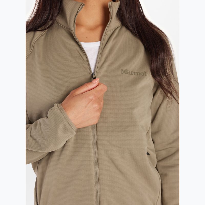 Polar pentru femei Marmot Leconte Hoodless Fleecevetiver 4