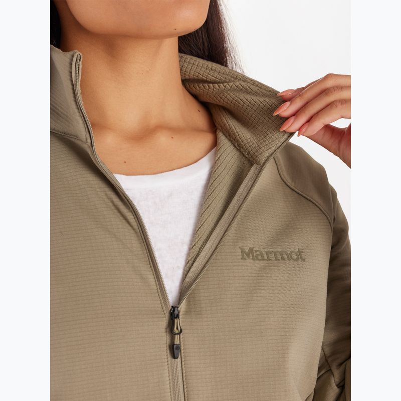 Polar pentru femei Marmot Leconte Hoodless Fleecevetiver 5