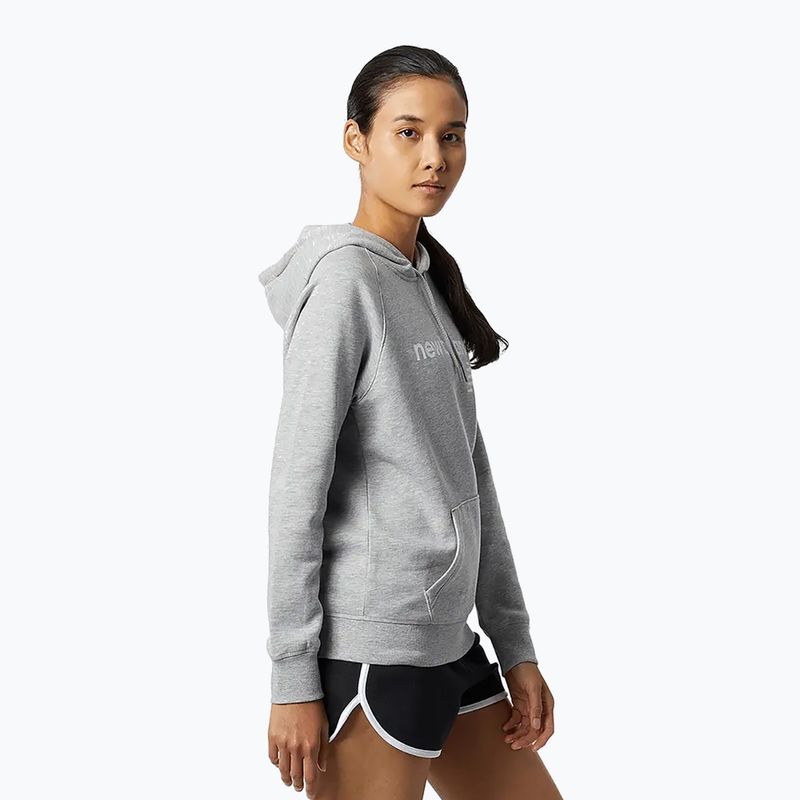 Hanorac damă New Balance Core Fleece Hoodie grey 2
